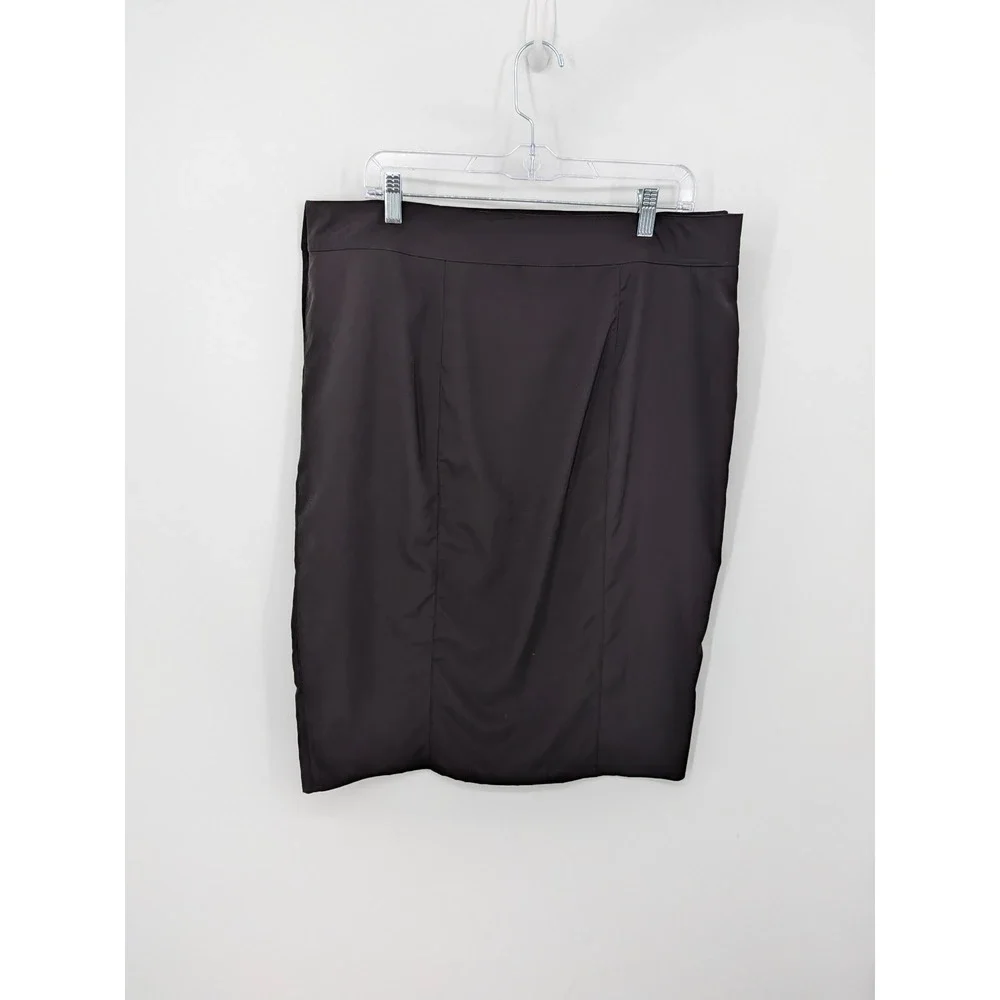 RipSkirt Hawaii Wrap Skirt Women XL Black Quick Dry Travel Casual Vacation